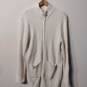 Jones New-York Sport Cable knit sweater cream XL